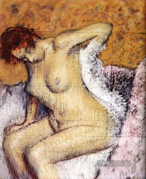  Nacktheit Werke - nach dem Bad Nacktheit Ballettdancer Edgar Degas